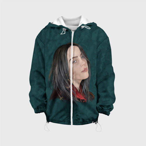 Детская куртка 3D BILLIE EILISH, цвет белый