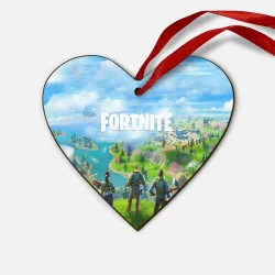 Деревянная игрушка Сердце Fortnite