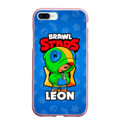 Чехол для iPhone 7Plus/8 Plus матовый Brawl Stars Leon