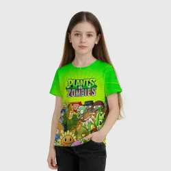 Детская футболка 3D Plants vs zombies - фото 2