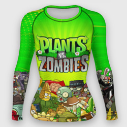 Женский рашгард 3D Plants vs zombies