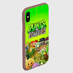Чехол для iPhone XS Max матовый Plants vs zombies - фото 2