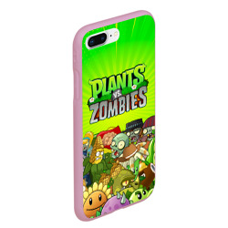 Чехол для iPhone 7Plus/8 Plus матовый Plants vs zombies - фото 2