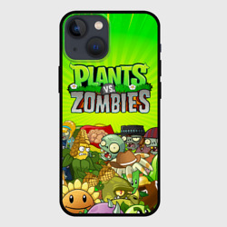 Чехол для iPhone 13 mini Plants vs zombies