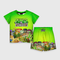Детский костюм с шортами 3D Plants vs zombies