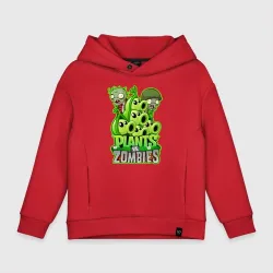 Детское худи Oversize хлопок Plants vs zombies