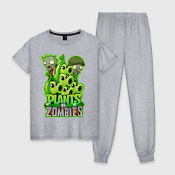 Женская пижама хлопок Plants vs zombies