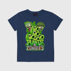 Детская футболка хлопок Plants vs zombies