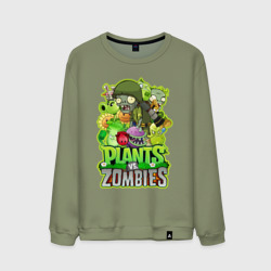 Мужской свитшот хлопок Plants vs zombies