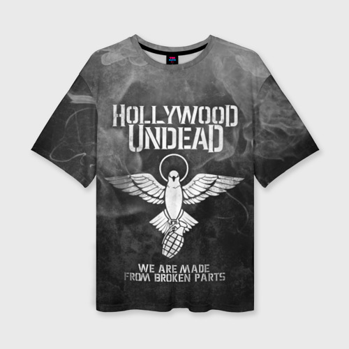Женская футболка oversize 3D Hollywood Undead, цвет 3D печать