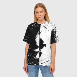 Женская футболка oversize 3D Hollywood Undead - фото 2