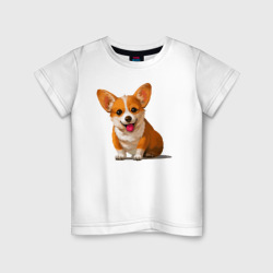 Корги – Детская футболка хлопок с принтом купить со скидкой в -20%