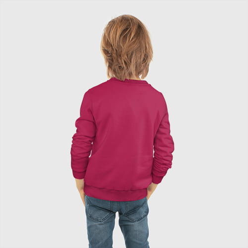 Детский свитшот хлопок Корги, цвет маджента - фото 6