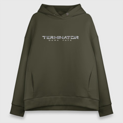 Женское худи Oversize хлопок Terminator Dark Fate