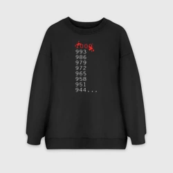 Женский свитшот oversize без начеса хлопок Токийский гуль 1000 - 7