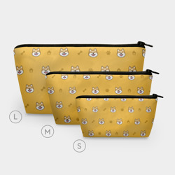 Косметичка 3D Сиба-ину. Акита-ину. Жёлтая - фото 2