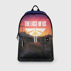 Рюкзак с принтом The Last of Us для любого человека, вид спереди №3. Цвет основы: белый