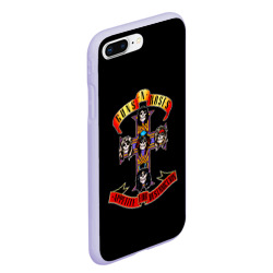 Чехол для iPhone 7Plus/8 Plus матовый Guns n roses + Спина - фото 2