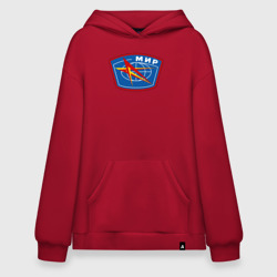 Худи SuperOversize хлопок Космическая станция "Мир"