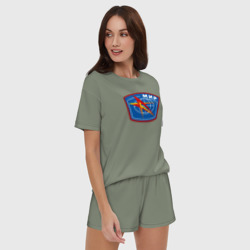 Женская пижама с шортиками хлопок Космическая станция "Мир" - фото 2