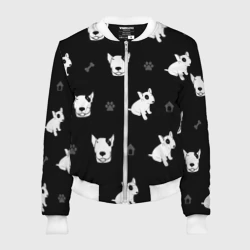 Женский бомбер 3D Английский бультерьер