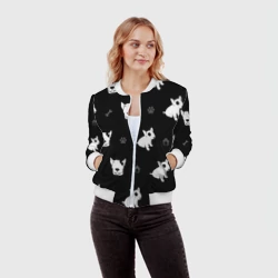 Женский бомбер 3D Английский бультерьер - фото 2