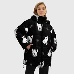 Женская зимняя куртка Oversize Английский бультерьер - фото 2