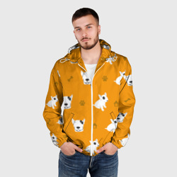 Мужская ветровка 3D Английский бультерьер 2 - фото 2