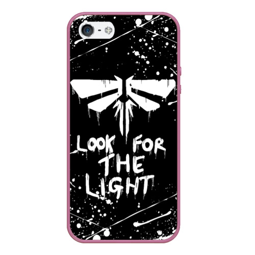 Чехол для iPhone 5/5S матовый The Last of Us, цвет розовый