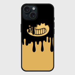 Чехол силиконовый для Apple iPhone 15 матовый Bendy And The Ink Machine