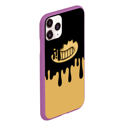 Чехол для iPhone 11 Pro Max матовый Bendy And The Ink Machine, цвет фиолетовый - фото 3