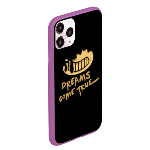 Чехол для iPhone 11 Pro Max матовый Bendy And The Ink Machine, цвет фиолетовый - фото 3