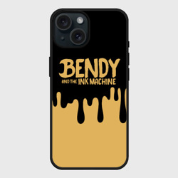 Чехол силиконовый для Apple iPhone 15 матовый Bendy And The Ink Machine