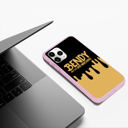 Чехол для iPhone 11 Pro Max матовый Bendy And The Ink Machine, цвет розовый - фото 5