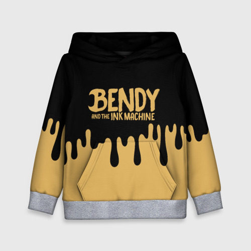 Детская толстовка 3D Bendy And The Ink Machine, цвет меланж