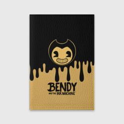 Обложка для паспорта матовая кожа Bendy And The Ink Machine