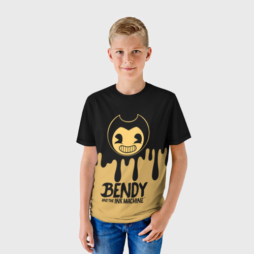 Детская футболка 3D Bendy And The Ink Machine, цвет 3D печать - фото 3