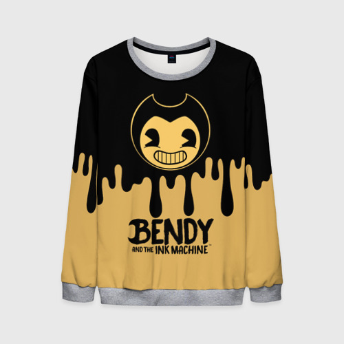 Мужской свитшот 3D Bendy And The Ink Machine, цвет меланж