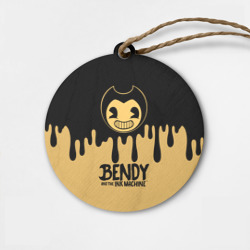 Деревянная игрушка круг Bendy And The Ink Machine