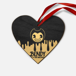 Деревянная игрушка Сердце Bendy And The Ink Machine