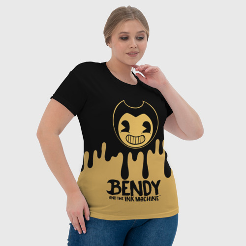 Женская футболка 3D Bendy And The Ink Machine, цвет 3D печать - фото 6