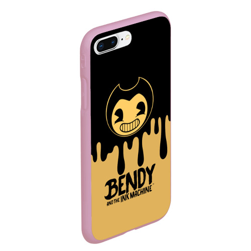 Чехол для iPhone 7Plus/8 Plus матовый Bendy And The Ink Machine, цвет розовый - фото 3