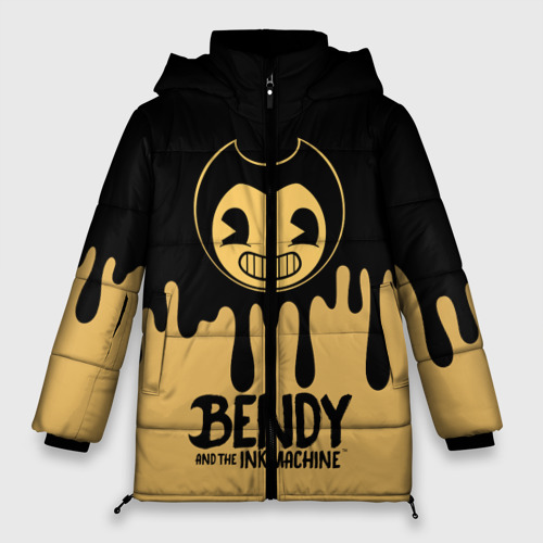 Женская зимняя куртка Oversize Bendy And The Ink Machine, цвет красный