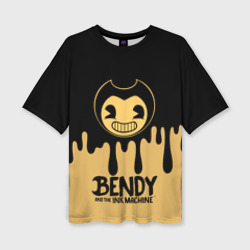 Женская футболка oversize 3D Bendy And The Ink Machine