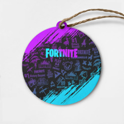 Деревянная игрушка круг Fortnite Фортнайт
