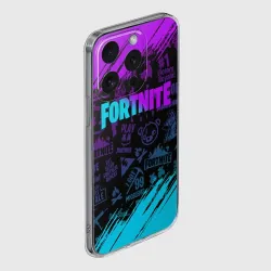 Чехол для iPhone 15 Pro Max силиконовый с защитой камеры Fortnite Фортнайт - фото 2