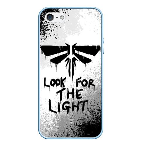 Чехол для iPhone 5/5S матовый The Last of Us, цвет голубой