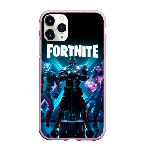 Чехол для iPhone 11 Pro матовый FORTNITE, цвет розовый