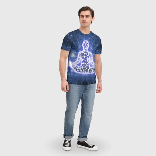 Мужская футболка 3D Медитация, цвет 3D печать - фото 5