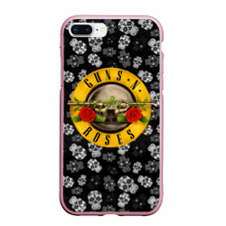 Чехол для iPhone 7Plus/8 Plus матовый Guns n roses